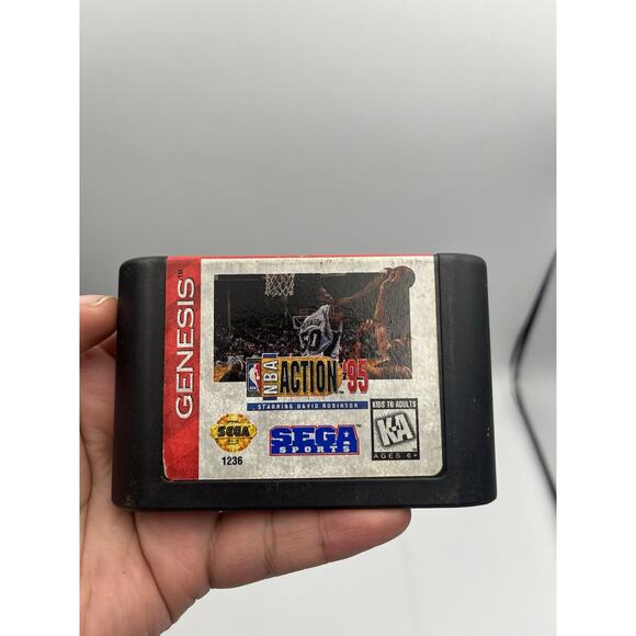 NBA Action '95 starring David Robinson Sega Sega Genesis Cartridge ONLY - Picture 1 of 6